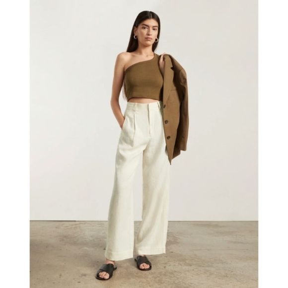 EVERLANE The Linen Way-High Drape Pant - Picture 9 of 13